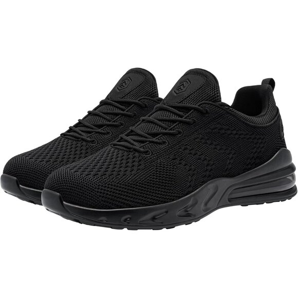 Men's Black Non Slip Water Resistant Trabajo Food Service Chef Kitchen Sneakers - Picture 6 of 6